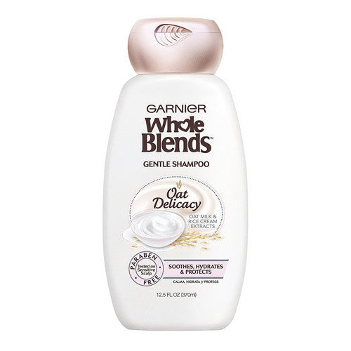 Garnier Whole Blends Oat Delicacy, Gentle Hair Shampoo, 12.5 Oz